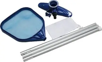 Set pastrimi për pishinë JiLong, shkop 205cm, kokë thithëse dhe skimmer, blu