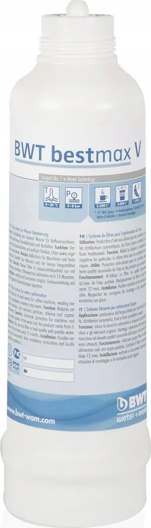 Filtër uji BWT Bestmax V, për makina kafeje, reduktim gëlqereje