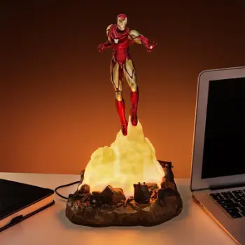Llambë fëmijësh Paladone Marvel Iron Man Diorama, LED, dekorative, shumëngjyrëshe