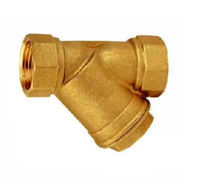 Filtër uji Invena Angled, filetë e brendshme 3/4", metalik - 1