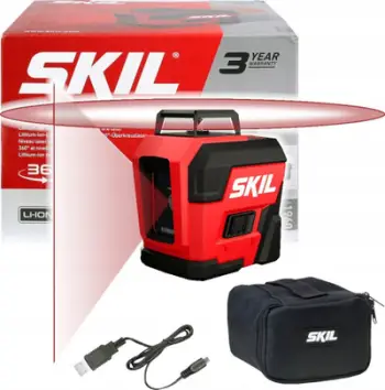 Nivel lazer 360° Skil 1960 DA, rreze 20 m, bateri 3.7 V, i kuq e zi