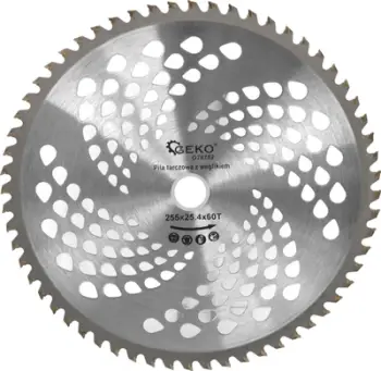 Disk prerës GEKO, karabit tungsten, 255 mm 60T, vrima 25.4 mm