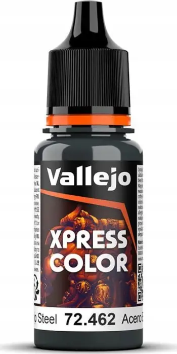 Bojë akrilike Vallejo Game Color Xpress Starship Steel, 18ml, gri metalike