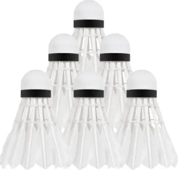 Toptha badminton Rebel Active, pupla pate, tub 6 copë, të bardha