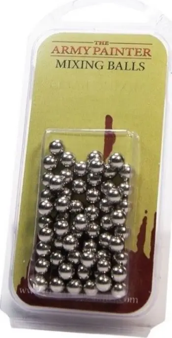 Toptha çeliku për përzierje boje Army Painter, 5.5 mm, 100 copë, argjendtë
