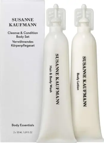 Set pastrues dhe balsam trupi Susanne Kaufmann, xhel dushi dhe shampo 2 në 1 50ml, locion trupi 50ml, pa paraben