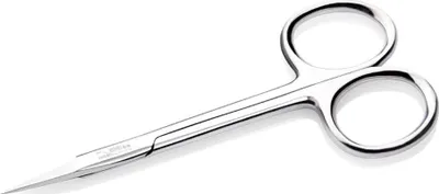 Gërshërë për vetulla Nghia Export ES-03, çelik inox, argjendt - 1