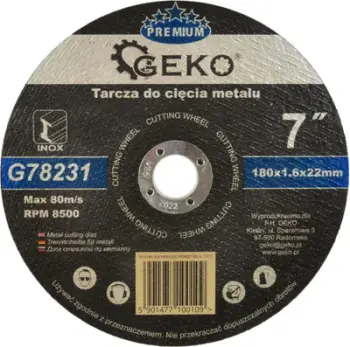 Disk prerës metalik Geko PREMIUM 180x1.6 Inox