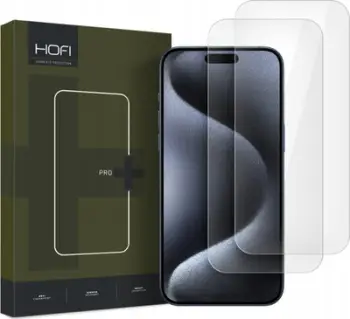 Mbrojtës ekrani Hofi Glass Pro+, 2 copë, për iPhone 16, transparent