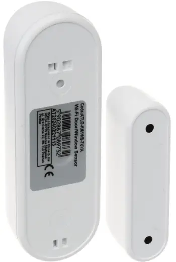 Sensor magnetik pa tela ATLO KN1WS Tuya, Wi Fi, Tuya Smart, i bardhë