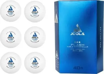 Toptha pingpongu Joola Flash 40+, set 72 copë, plastik, të bardha