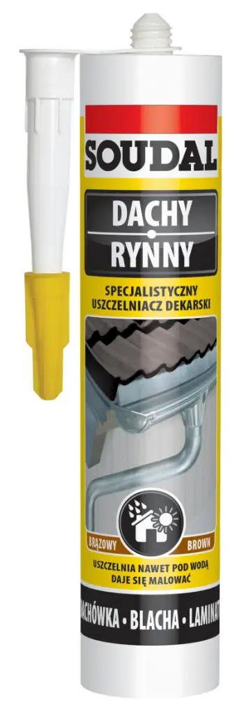 Mastikë çatie Soudal Specialist Roofing Sealant, 280ml, kafe