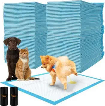 Set peceta higjienike për qen PURLOV, 100 copë, 60x90 cm, me qese jashtëqitjeje