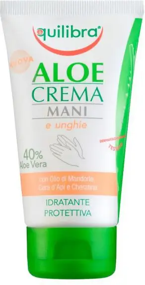 Krem për duar dhe thonj Equilibra me Aloe Vera, 75ml