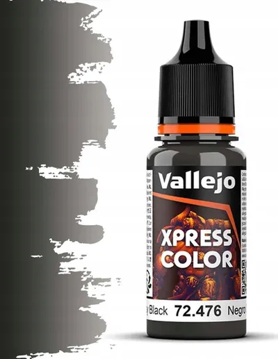 Bojë akrilike Vallejo Game Color Xpress VJP72476, 18 ml, Greasy Black, mat - 2