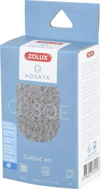 Filtra nitratesh për akuarium Zolux AQUAYA Classic 80, patronë zëvendësuese