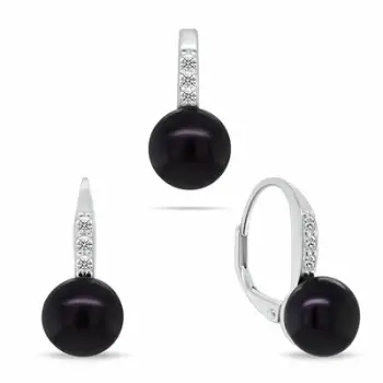 Set Pendant dhe vathë për femra Brilio Silver SET288WP, të argjendta