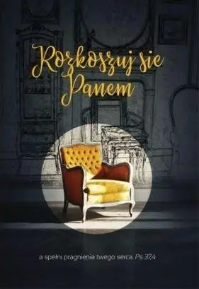 Kartolinë e palosshme me zarf Delight Yourself in the Lord, tekst frymëzues, bosh brenda