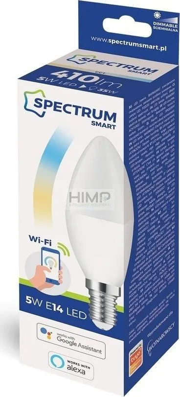 Llambë inteligjente LED SpectrumSMART Bulb, 5W, E14, CCT DIM, e bardhë - 3