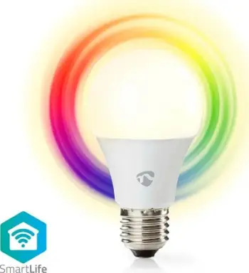 Llambë inteligjente NEDIS WIFILRC10E27, LED 9W, E27, RGB