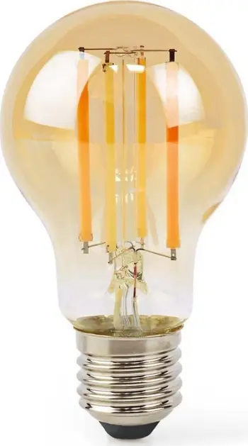 Llambë inteligjente LED Nedis WIFILRF10ST64, E27, 7W, dritë e ngrohtë e bardhë