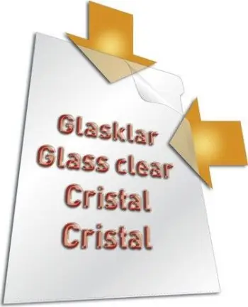 Xhep plastik prezantues Durable A4, set 10 copë, transparent kristal