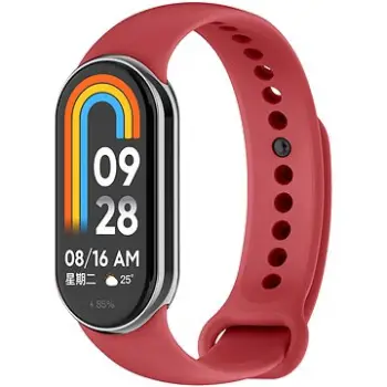 Byzylyk për orë inteligjente Eternico Essential, për Xiaomi Smart Band 8, silikon, e kuqe Cherry Red