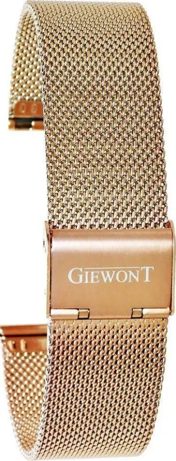 Byzylyk për smartwatch Giewont GW330, rrjetë metalike 20mm, ngjyrë rozë gold