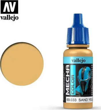 Bojë akrilike Vallejo Mecha Color 69.033 Sand Yellow, 17ml, e verdhë rëre