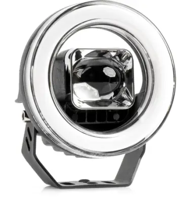 Reflektor pune AMiO 04199, LED, dritë e bardhë e ftohtë, i zi
