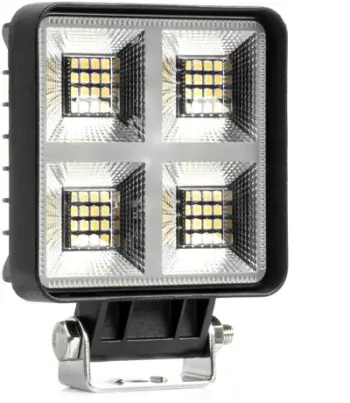 Reflektor pune LED AMiO 04200, IP67, dritë e bardhë e ftohtë, i zi