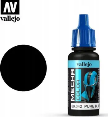 Bojë akrilike Vallejo Mecha Color 69.042, 17ml, e zezë e pastër
