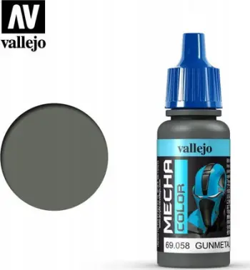 Bojë akrilike Vallejo Mecha Color 69.058 Gunmetal, metalike, 17ml