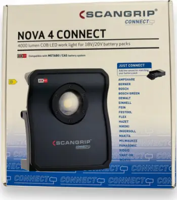 Reflektor pune LED Scangrip CONNECT NOVA 4, 4000 lumen, IP65, pa bateri