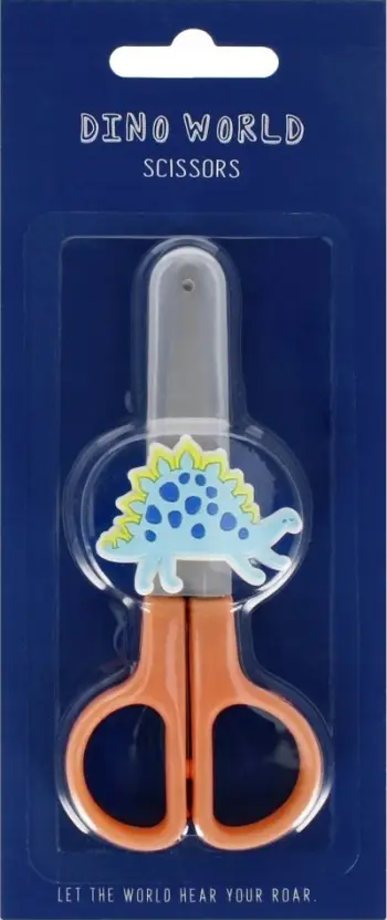 Gërshërë Starpak Metal Dino, 13 cm, për fëmijë, shumëngjyrëshe