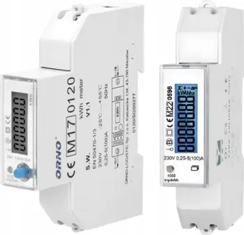 Matës energjie elektrik njëfazor ORNO OR-WE-524, 100A, ekran LCD, i bardhë