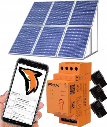 Matës energjie F&amp;F Fox Monitor Wi MEF 3 OPTI 100, trefazor 100A, Wi Fi