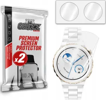 Mbrojtës ekrani keramik GrizzGlass CeramicFilm për Huawei Watch GT 3 Pro 43mm, transparent