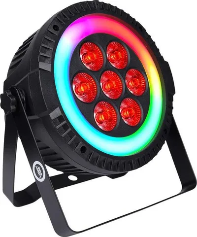 Reflektor skenik LED Light4Me Ringo PAR, shumëngjyrësh, i zi - 2