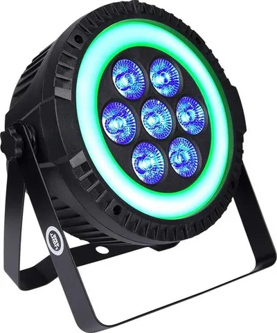 Reflektor skenik LED Light4Me Ringo PAR, shumëngjyrësh, i zi - 3