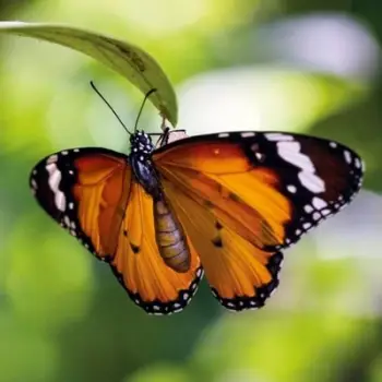 Kartolinë katrore BBC Earth Tiger Butterfly, me zarf, shumëngjyrëshe