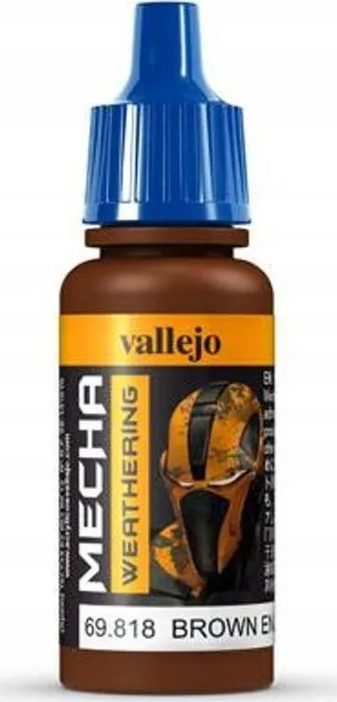 Bojë akrilike Vallejo Mecha Color 69.818, 17ml, mat, kafe - 1