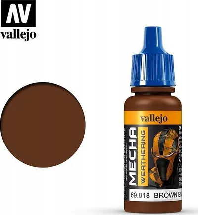 Bojë akrilike Vallejo Mecha Color 69.818, 17ml, mat, kafe - 2