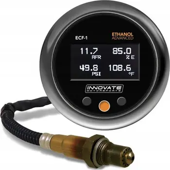 Matës etanoli Innovate Motorsports ECF-1, 52mm, ekran OLED, i zi