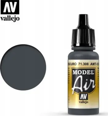 Bojë akrilike Vallejo Model Air AMT 12, mat, gri e errët, 17ml