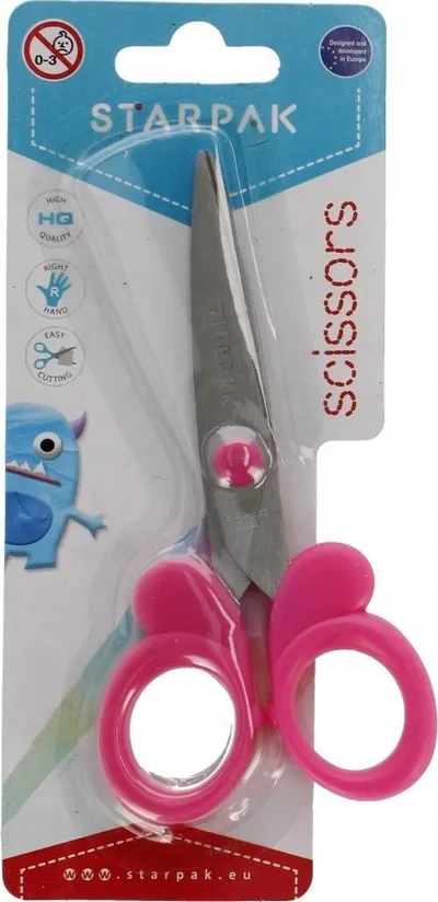 Gërshërë zyre dhe shkolle Starpak, 13.5 cm, çelik inox - 2