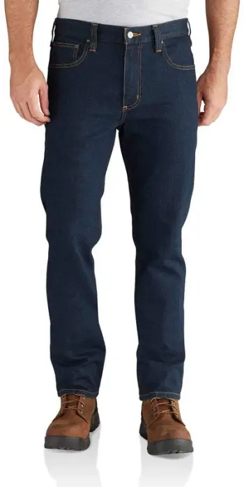 Xhinse meshkujsh Carhartt Rugged Flex Relaxed Fit Straight, madhësia 31 32, blu xhins