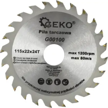 Disk sharrë rrethore GEKO 115mm, 22mm, 24 dhëmbë