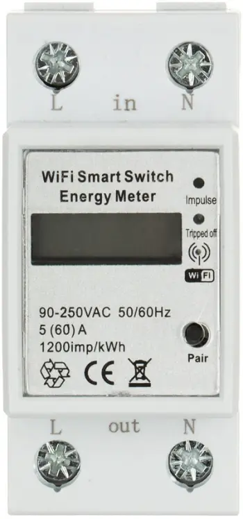 Matës inteligjent energjie ATLO LE1 Tuya, Wi Fi, Tuya Smart, i bardhë
