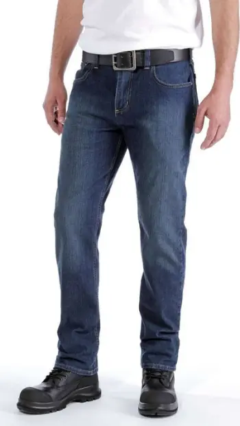 Xhinse për meshkuj Carhartt Rugged Flex Relaxed Fit Straight Superior, madhësia 38 32, ngjyrë xhin